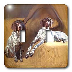Dogs Blue Tick Coonhound - Blue Tick Coonhound - Light Switch Covers - double toggle switch