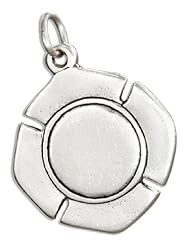 Sterling Silver Plain Maltese or Firemans Cross Charm