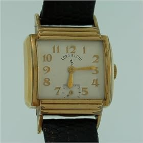 Vintage/Antique watch: Lord Elgin 14K Gold Filled Unisex Wrist Watch, 1940's