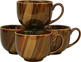 Sango Avanti Brown S/4 Jumbo Mugs