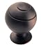 Amerock BP9338-2-ORB Oversized Spiral Knob 1-1/2-Inch Diameter, Oil Rubbed Bronze