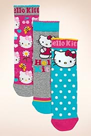 3 Pairs of Older Girls Assorted Hello Kitty Socks