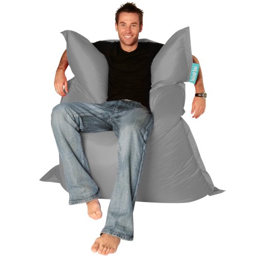 BAZAAR BAG ® - Giant Beanbag GREY - Indoor & Outdoor Bean Bag - MASSIVE 180x140cm - GREAT for Garden top Garden Furniture product BAZAAR BAG ® - Giant Beanbag GREY - Indoor & Outdoor Bean Bag - MASSIVE 180x140cm - GREAT for Garden picture