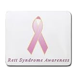 Rett Syndrome Awareness Ribbon Mouse Pad