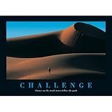 41XSezRJm8L. SL160  Challenge Motivational Poster Mountain Desert HUGE Path   24x36