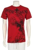 Majestic Eagle Rhinestone and Stud Accent Screen Printed Short Sleeve Crew Neck Cotton Mens Fashion T-Shirt - Clearance Sale !