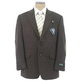Ralph Lauren Mens 2 Button Brown Olive Wool Sport Coat Blazer Jacket - Size 40L by Ralph Lauren