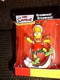 The Simpsons Bart Simpson on Snowboard Christmas Ornament