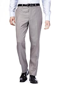 Collezione Exclusive Made in Italy Pure Wool Flat Front Trousers