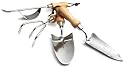 Strathwood 4-Piece Stainless Steel Garden Tool Set with Wood Handles