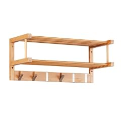 Zeller 13583 Wandgarderobe, Bamboo / 60 x 24 x 24