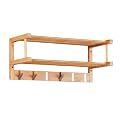 Zeller 13583 Wandgarderobe, Bamboo / 60 x 24 x 24