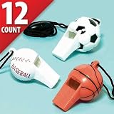 Sport Ball Whistle Value Pack, 12ct