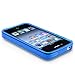 niceEshop Clear Blue TPU Rubber Skin Case Cover for iPhone 4 4S
