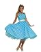 Womens Blue Polka Dot 50s Dress Adult Halloween Costume Womens US Standard (6-12)