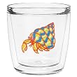 Caribbean Hermit Crab 12 oz Double-Old-Fashioned Insulated Beverage Tumbler, Clear