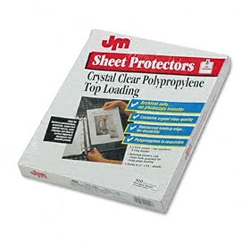 New-Oxford 04100 - Top-Load Poly/Vinyl Sheet Protectors, Standard Gauge, Ltr, Clear, 100/Box - ESS04100