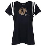 New Orleans Saints Women’s Vintage Helmet Tee, Large