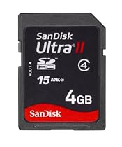 Sandisk Ultra II SDHC 4GB SD Memory Card (SDSDH-4096, BULK Static Pack, No Reader)