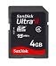 Sandisk Ultra II SDHC 4GB SD Memory Card (SDSDH-4096, BULK Static Pack, No Reader)