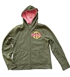 Girls Graphic Peace Zip Hoodie Jacket