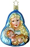 Inge-Glas Mary With Christ Child German Glass Christmas Ornament #40105106