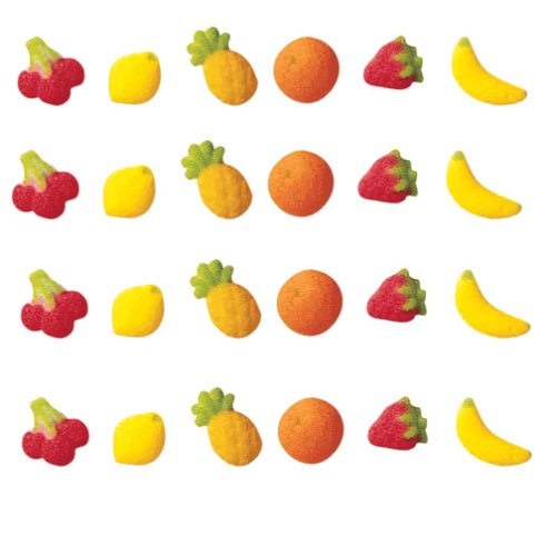 Fruit Charms Cakes & Cupcakes Decorating, Fruit Charms Edible Hard Sugar Decorations,... by Lucks