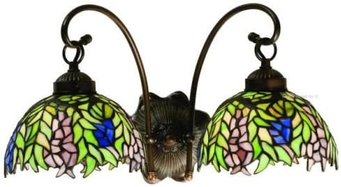Honey Locust Tiffany Stained Glass Tiffany Wall Sconce 18 Inches W