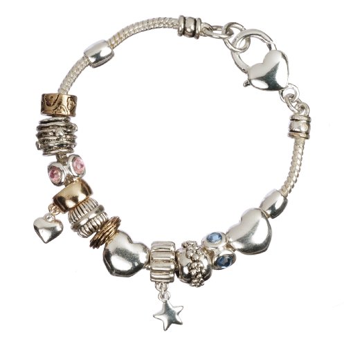 Hearts and Stars Charm Bracelet