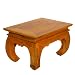 Handmade Furniture - Asian Contemporary 20" Wood End / Coffee Table With Natural Finish