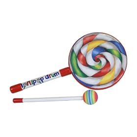 Click here to buy Lollipop Drum 6 inch with Mallet by Mid-East Mfg.