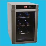 6 Bottle Wine Fridge- Silver
