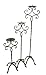 3 Floor Candelabras in Wrought Iron
