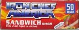 Iron Chef America Zip Seal Sandwich Bags