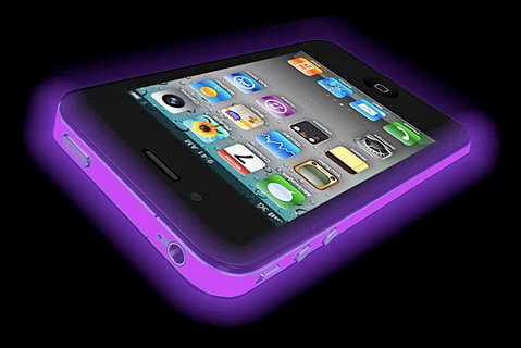 NEW iPhone 5 Glow In The Dark Silicone Protective Case (Purple)