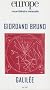 Europe, N� 937 : Giordano Bruno, Galil�e