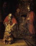 Return of the Prodigal Son Fine Art Poster Print by Rembrandt van Rijn, 22x28