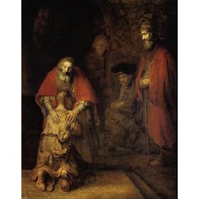 Return of the Prodigal Son Fine Art Poster Print by Rembrandt van Rijn, 22x28