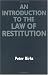 Book An Introduction to the Law of Restitution