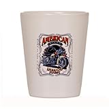 IMAGE OF Shot Glass White of American Biker America's Finest Born in the USA