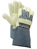 Magid DuraMaster TG525E Leather Glove, Gauntlet Cuff, XX-Large (Pack of 12 Pairs)