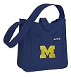 UM University of Michigan Logo Cute Small Shoulder Bag - Official NCAA College Purse HandBags Best Unique Gift Ideas For Her Ladies Women Girls Students Graduation Alumni or Fans