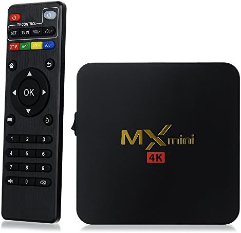 Mini MX Fashion Design Smart TV Box With Power On Off Button Amlogic S905 Quad Core 64-bit ARM Cortex-A53 @2.0GHz Android 5.1 UHD 4K2K 60FPS HEVC H.265 1GB+8GB (Black)