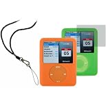 Artwizz SeeJacket Silikon Hllen 2er Pack fr Apple iPod nano 3. Generation orange/grn