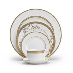 Wedgwood Vera Wang Vera Lace Gold 5-Piece Dinnerware Place Setting