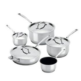 Oneida Kitchen Evolution Cookware 5 Pce Cookware Set (14cm non-stick milk pan, 16/18/20cm pans, 26cm non-stick saute pan)