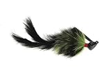 Rabbit Hair Weedless Jigs - Chartreuse Black 1/8 oz.