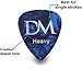 Guitar Picks with Free Pick Holder (20 Pack) Medium and Heavy Gauge Variety Pack by DigiTrade Music