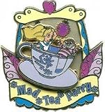 Disney Pins - Mad Tea Party starring Alice and the Cheshire Cat Pin 76528