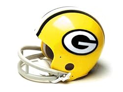 Green Bay Packers (1961-79) Miniature Replica NFL Throwback Helmet w/2-Bar Mask